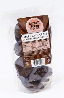 DARK CHOCOLATE COVERED PECAN CLUSTERS